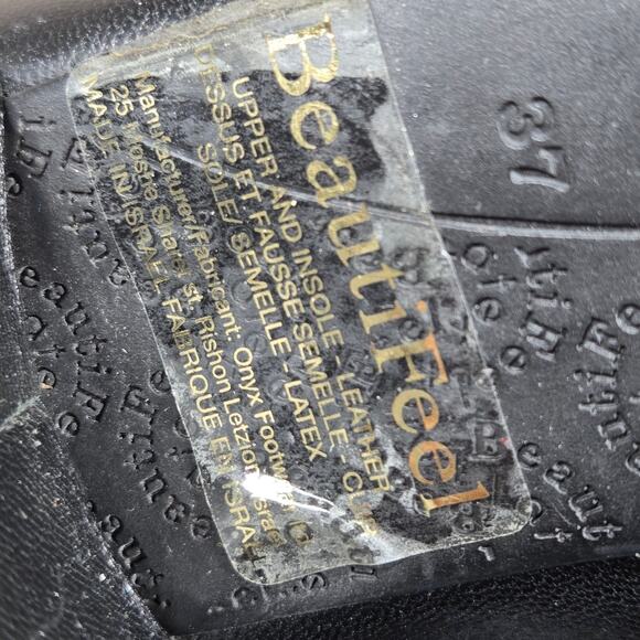 Beautifeel Lady Ankle Boots Womens US 6-6.5 EU 37 Black Leather Soft Patchwork - Picture 9 of 12